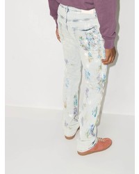 purple brand Paint Splatter Bootcut Jeans