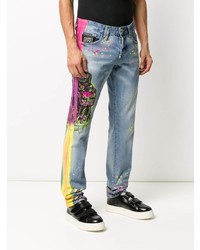 Philipp Plein Straight Cut Gothic Jeans