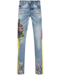 Philipp Plein Straight Cut Gothic Jeans