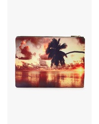 Forever 21 Sunset Graphic Clutch