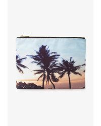 Forever 21 Sunset Graphic Clutch