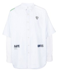 AAPE BY A BATHING APE Aape By A Bathing Ape Logo Print Short Sleeve Shirt
