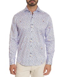 Robert Graham Bacon And Eggs Patterned Long Sleeve Shirt In Multi At Nordstrom