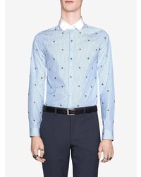 Gucci Bee Fil Coup Cambridge Shirt