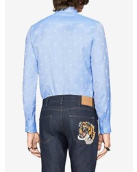 Gucci Bee Jacquard Oxford Duke Shirt