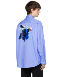 Wooyoungmi Blue Butterfly Shirt