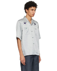 Needles Blue Embroidered Shirt