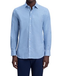 Bugatchi Classic Fit Button Up Shirt In Classic Blue At Nordstrom
