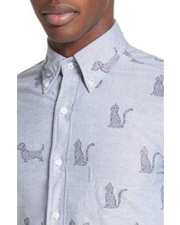 Thom Browne Daschund Kitty Print Shirt