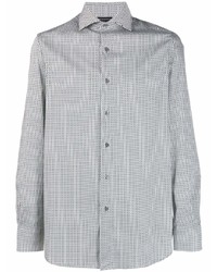 Emporio Armani Diamond Pattern Long Sleeve Shirt