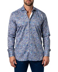 Maceoo Einstein Contemporary Fit Europe Blue Button Up Shirt At Nordstrom
