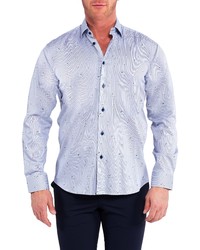 Maceoo Fibonacci Stripe Pin Up Cotton Button Up Shirt