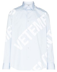 Vetements Giant Logo Cotton Shirt