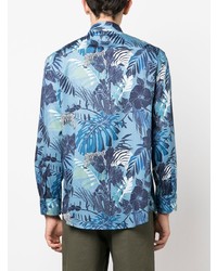 Etro Leaf Print Long Sleeve Shirt