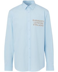 Burberry Logo Appliqu Poplin Shirt