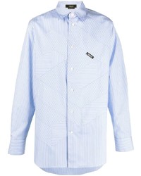 Versace Multi Way Stripe Print Tailored Shirt
