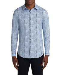 Bugatchi Ooohcotton Tech Knit Button Up Shirt