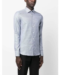 Canali Patterned Button Up Shirt