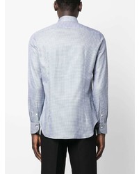 Canali Patterned Button Up Shirt
