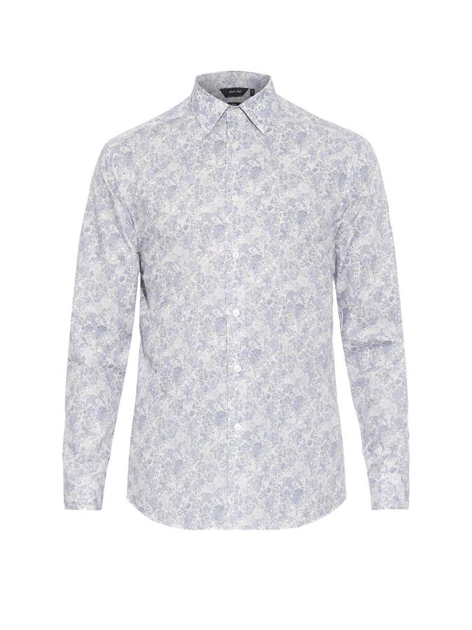 Paul Smith London Byard Floral Garden Print Cotton Shirt | Where to buy ...