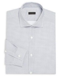 Z Zegna Printed Cotton Button Down Shirt