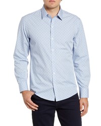 Zachary Prell Ricketts Regular Fit Print Button Up Shirt