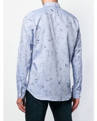 Ps By Paul Smith Sketchbook Print Shirt