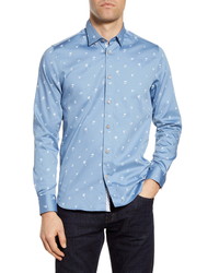 Ted Baker London Slim Fit Tropical Print Button Up Shirt