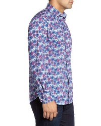 Tailorbyrd Sophora Floral Print Sport Shirt