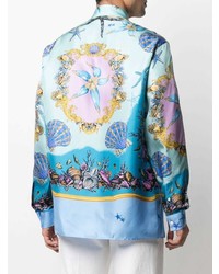 Versace Starfish Print Long Sleeve Shirt