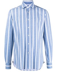 Corneliani Stripe Print Buttoned Shirt