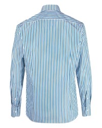 Tagliatore Stripe Print Long Sleeved Shirt
