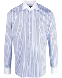 Tagliatore Stripe Print Long Sleeved Shirt