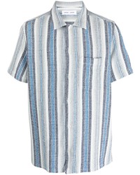 SAMSOE SAMSOE Stripe Print Organic Cotton Shirt