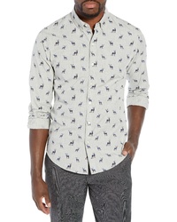 Bonobos Washed Slim Fit Stag Print Sport Shirt