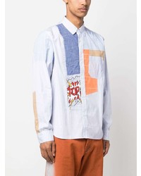 Junya Watanabe MAN X Roy Lichtenstein Mix Print Cotton Shirt