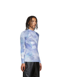 Sankuanz Blue Aqua Long Sleeve T Shirt