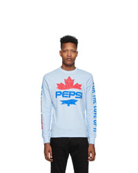 DSQUARED2 Blue Pepsi Edition Surf Fit Long Sleeve T Shirt