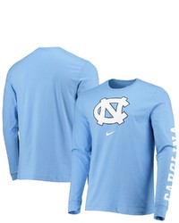 Nike Carolina Blue North Carolina Tar Heels Team Lockup 2 Hit Long Sleeve T Shirt In Light Blue At Nordstrom