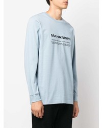 Maharishi Logo Print Long Sleeve T Shirt