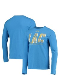 New Era Powder Blue Los Angeles Chargers Combine Authentic Static Abbreviation Long Sleeve T Shirt At Nordstrom