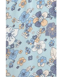 Moon River Floral Print Maxi Dress