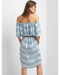 Gap Off Shoulder Print Dress