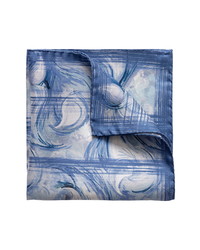 Eton Blue Motif Silk Pocket Square