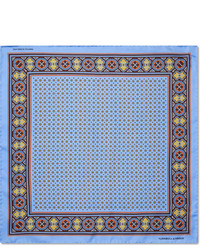 Turnbull & Asser Printed Silk Twill Pocket Square