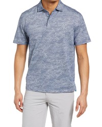 Tori Richard Cool Current Short Sleeve Polo Shirt In Navy At Nordstrom