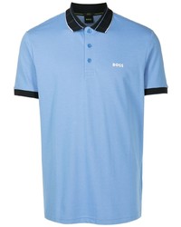 BOSS Logo Print Collared Polo Shirt