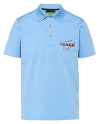 Prada Logo Print Polo Shirt