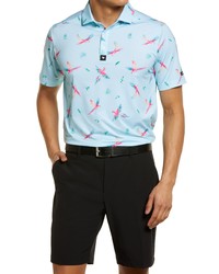 Bad Birdie Macaw Short Sleeve Polo