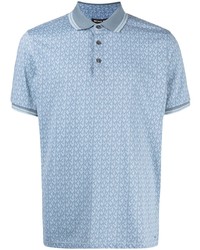 Michael Kors Michl Kors Monogram Print Short Sleeved Polo Shirt